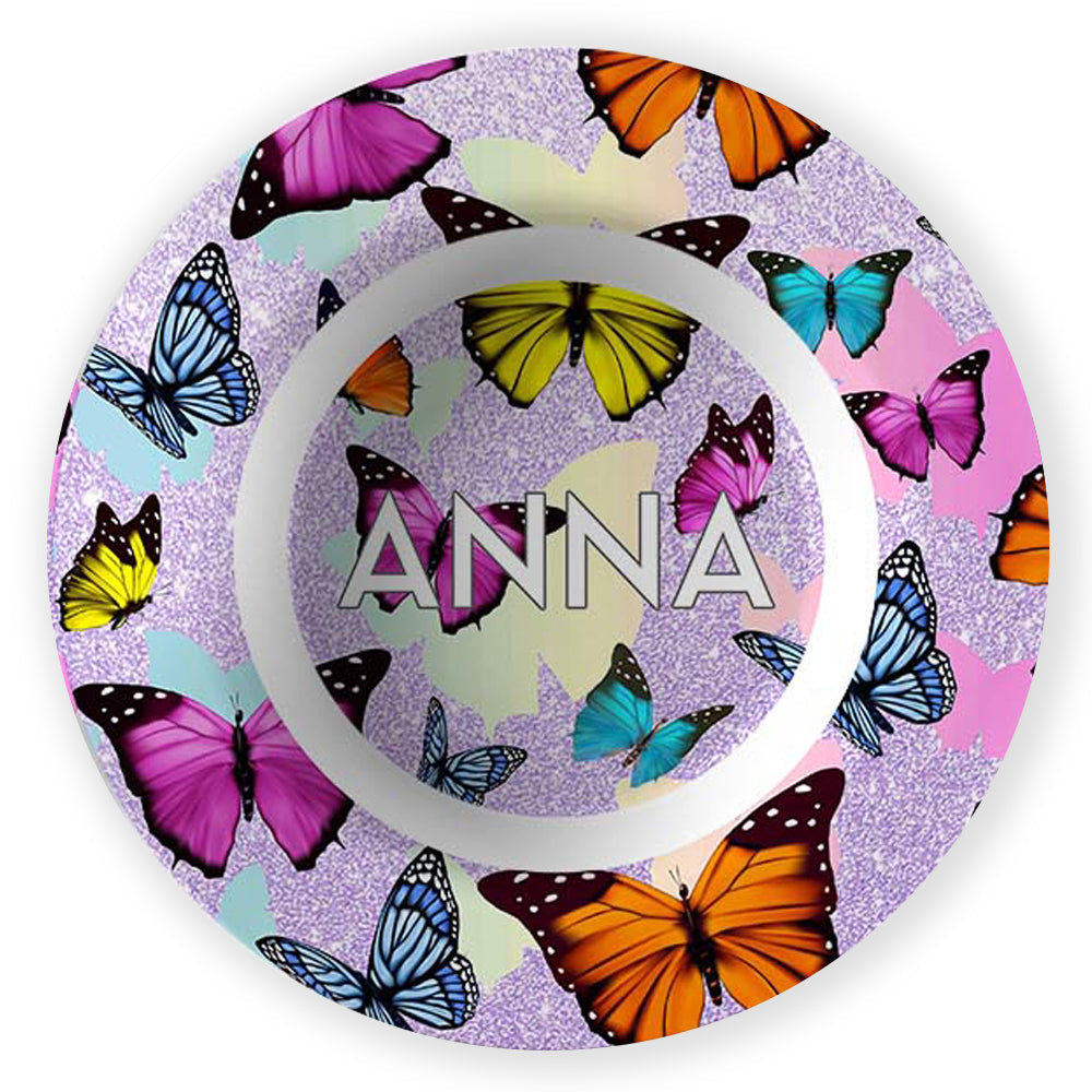 Personalized Butterflies Dishware