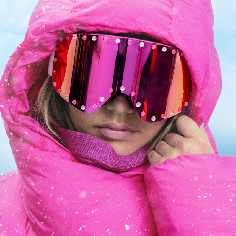 Shine Pink Ski Goggle