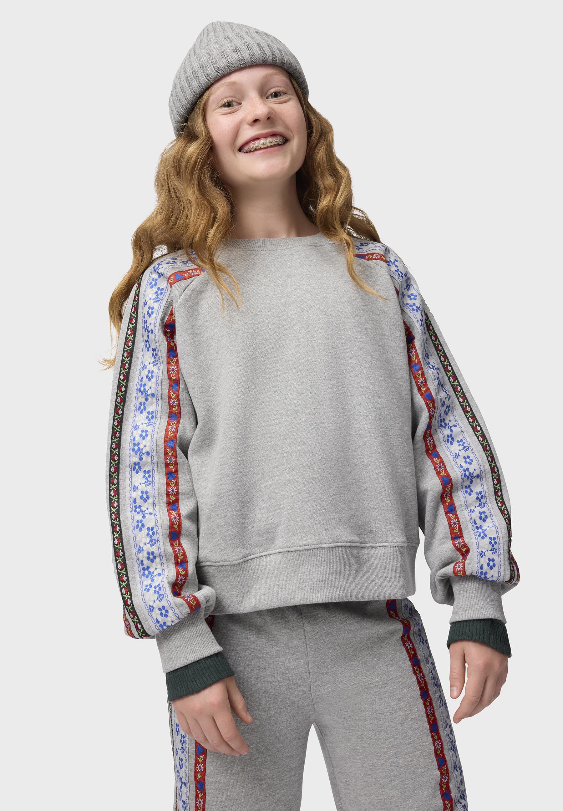Molo Melange Trim Crew Sweatshirt