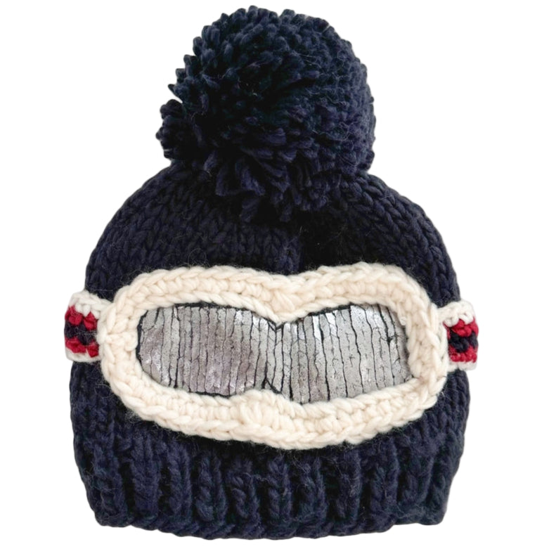 Navy Ski Goggles Hat - Meems