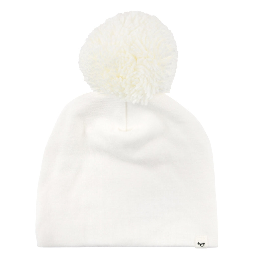 Cream Pom Hat