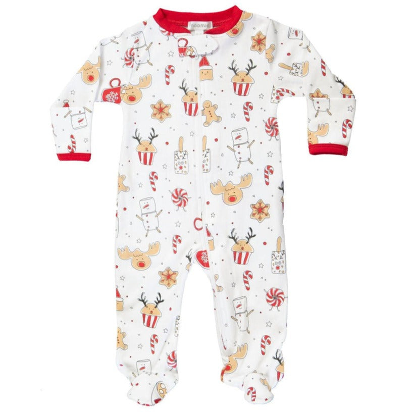 Holiday Treats Zipper Footie