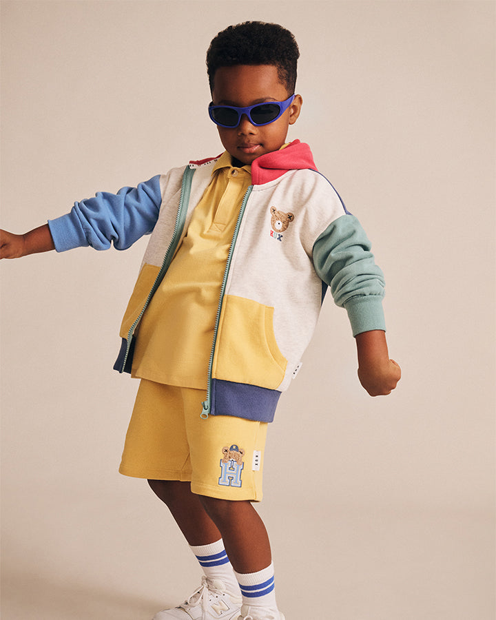 Huxbear Colorblock Zip Up Hoodie
