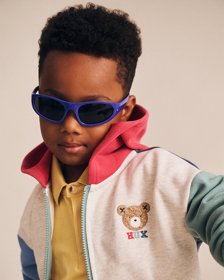 Huxbear Colorblock Zip Up Hoodie