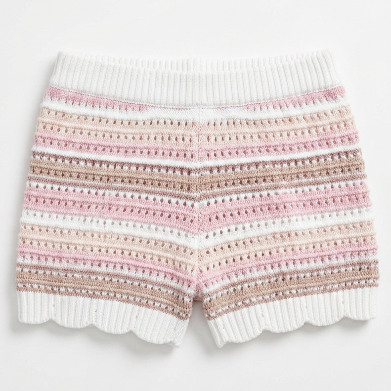 Striped Knit Shorts