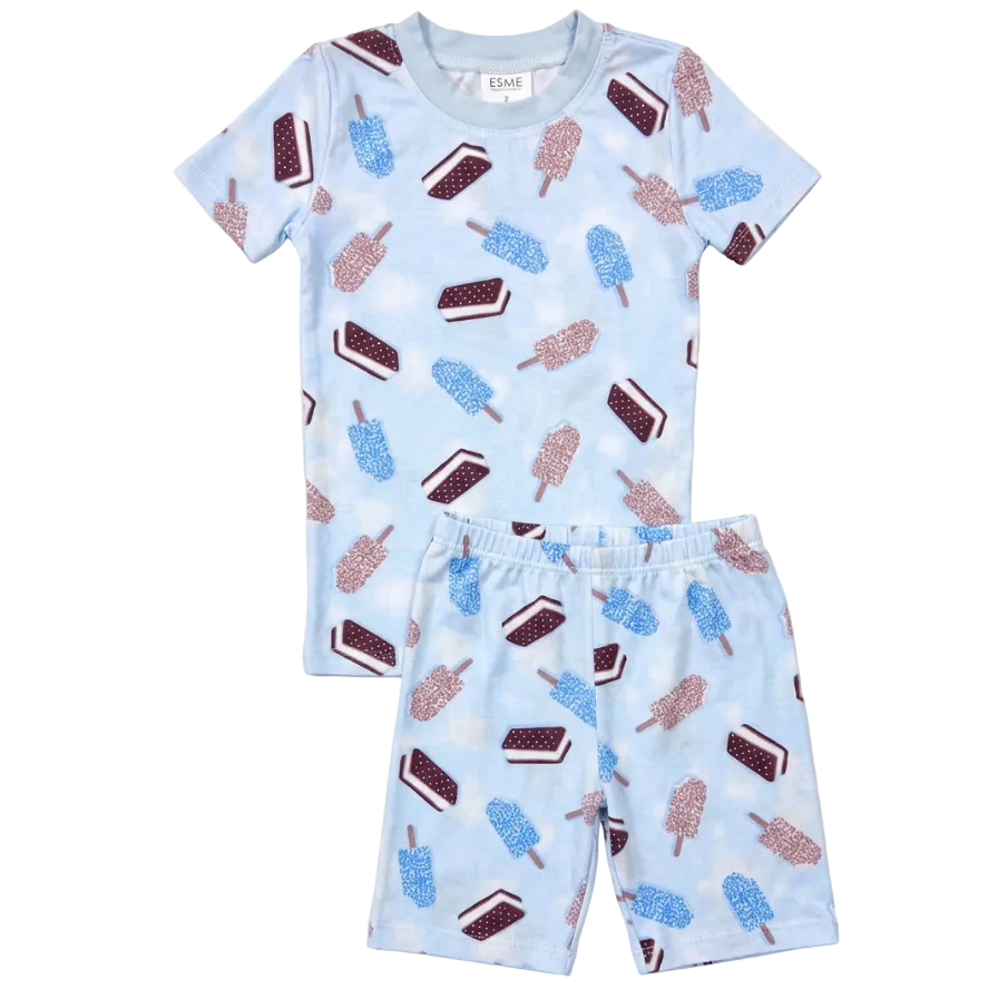Crunch Bar Blue Short Set