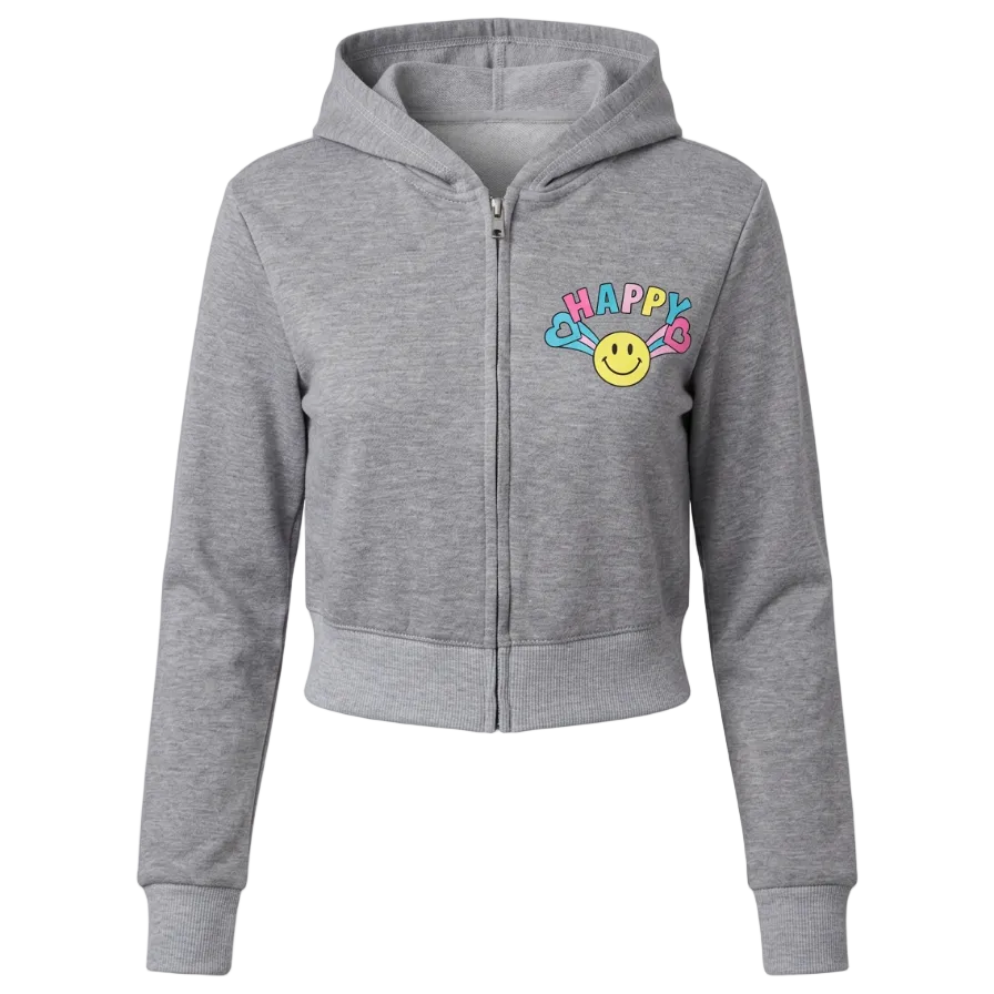 Happy Burst Zip Hoodie