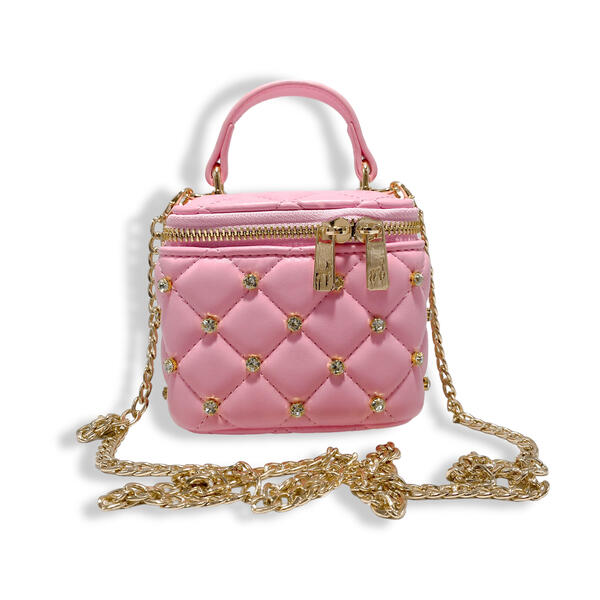 Dark Pink Vanity Quilted Purse