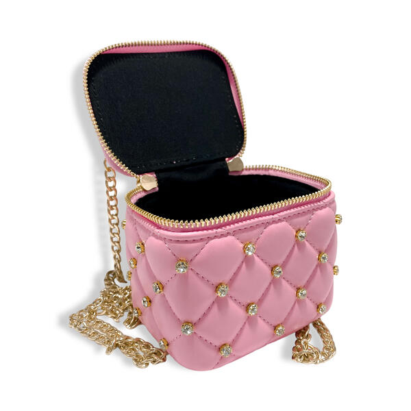 Dark Pink Vanity Quilted Purse