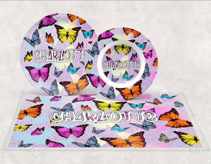 Personalized Butterflies Dishware