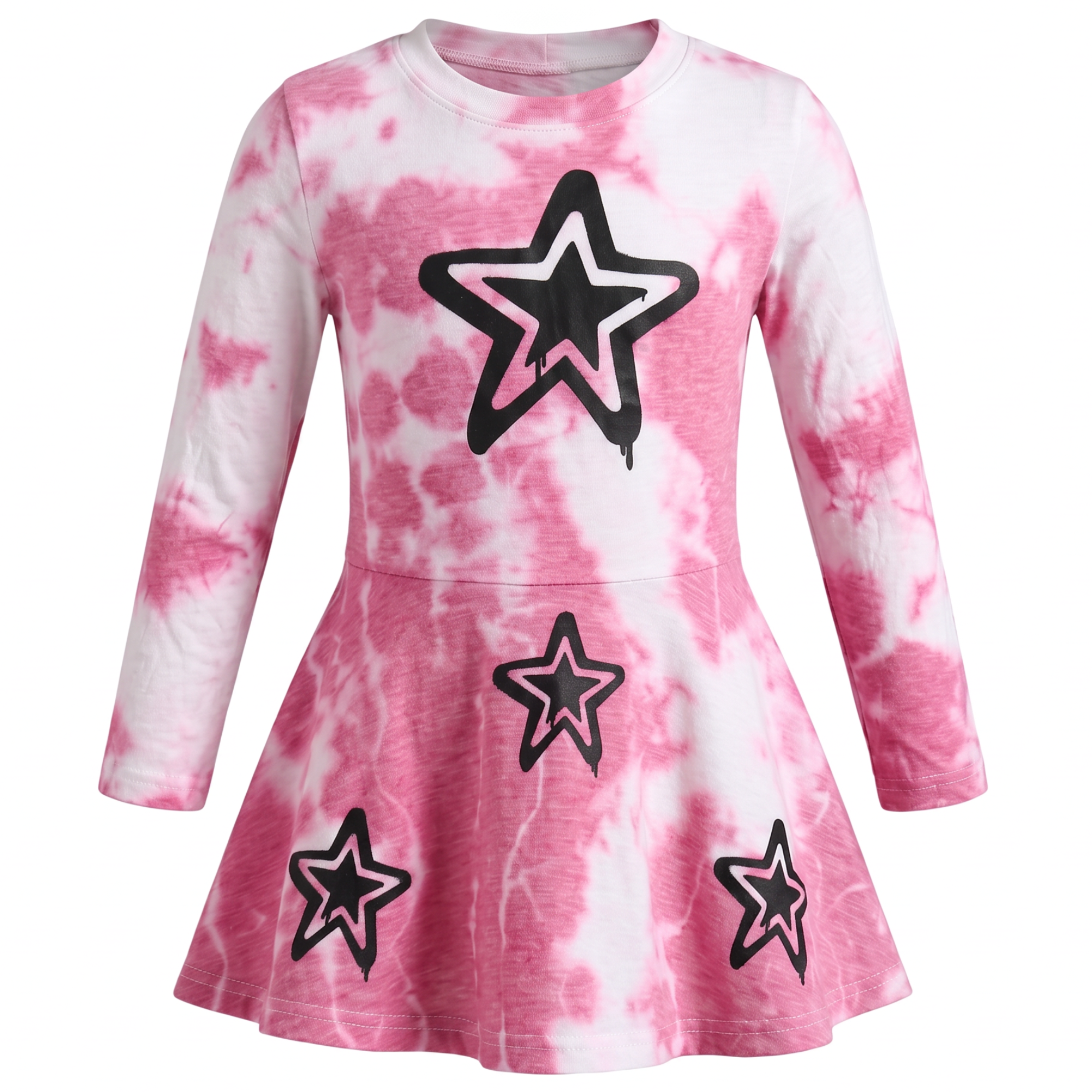 Graffiti Star Cloud LS Dress
