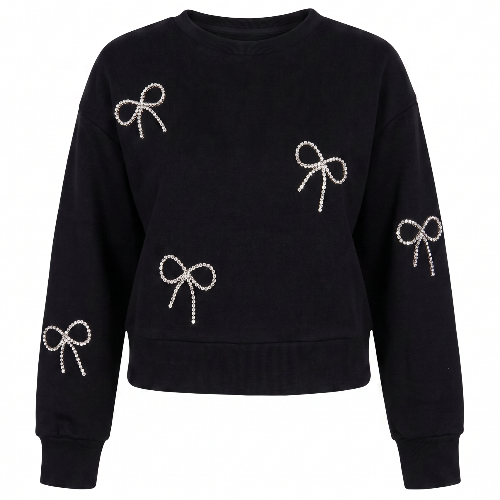 Crystal Bow Sweatshirt