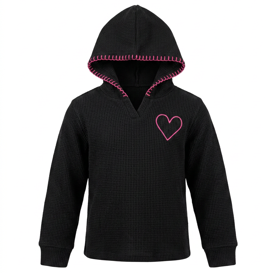 Whip Stitch Heart Thermal Flare Leggings