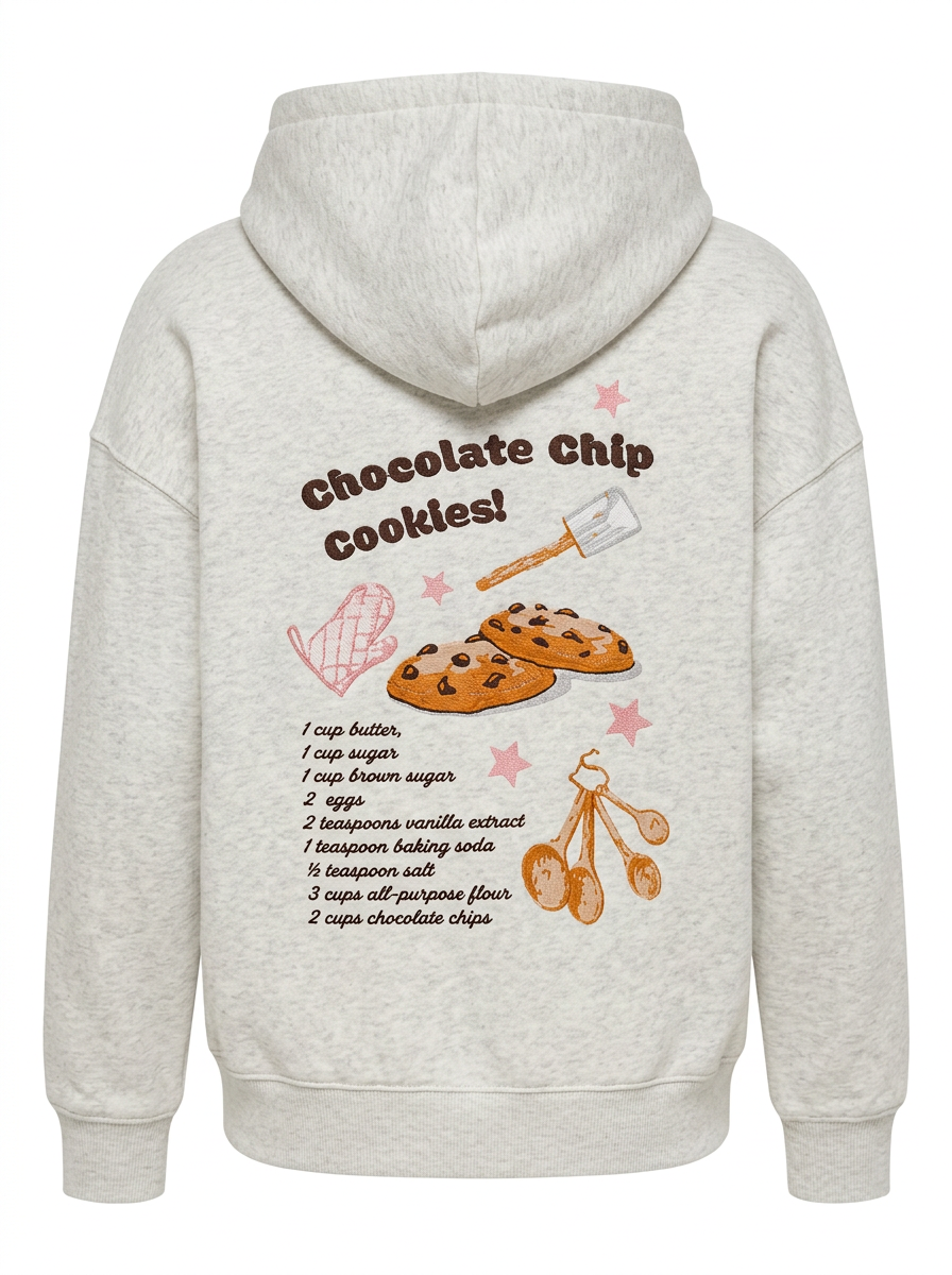 Chocolate Chip Cookies Zip Up Hoodie
