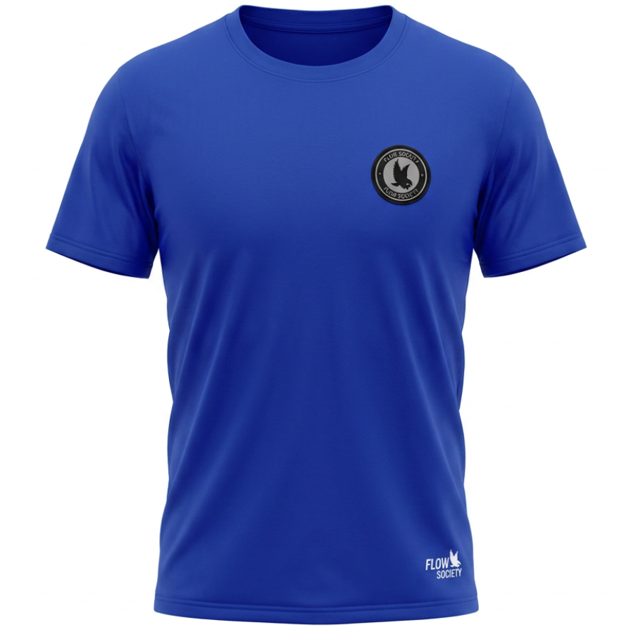 Royal Blue Flow Eagle Patch T-Shirt