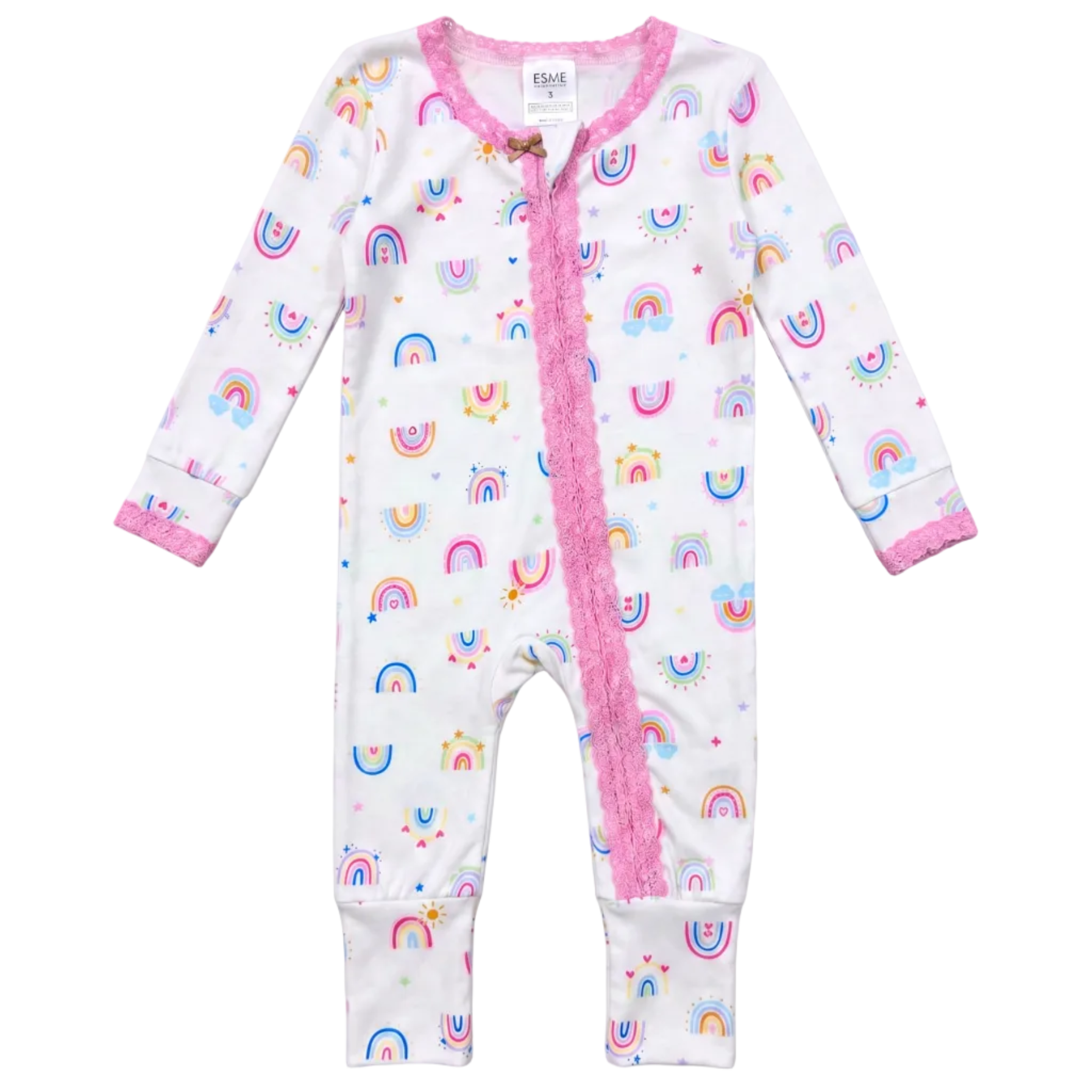 Rainbows Lace Flip Footie