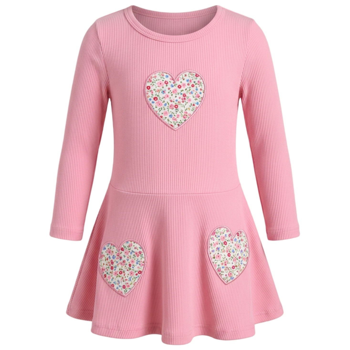 Floral Heart Patch Dress