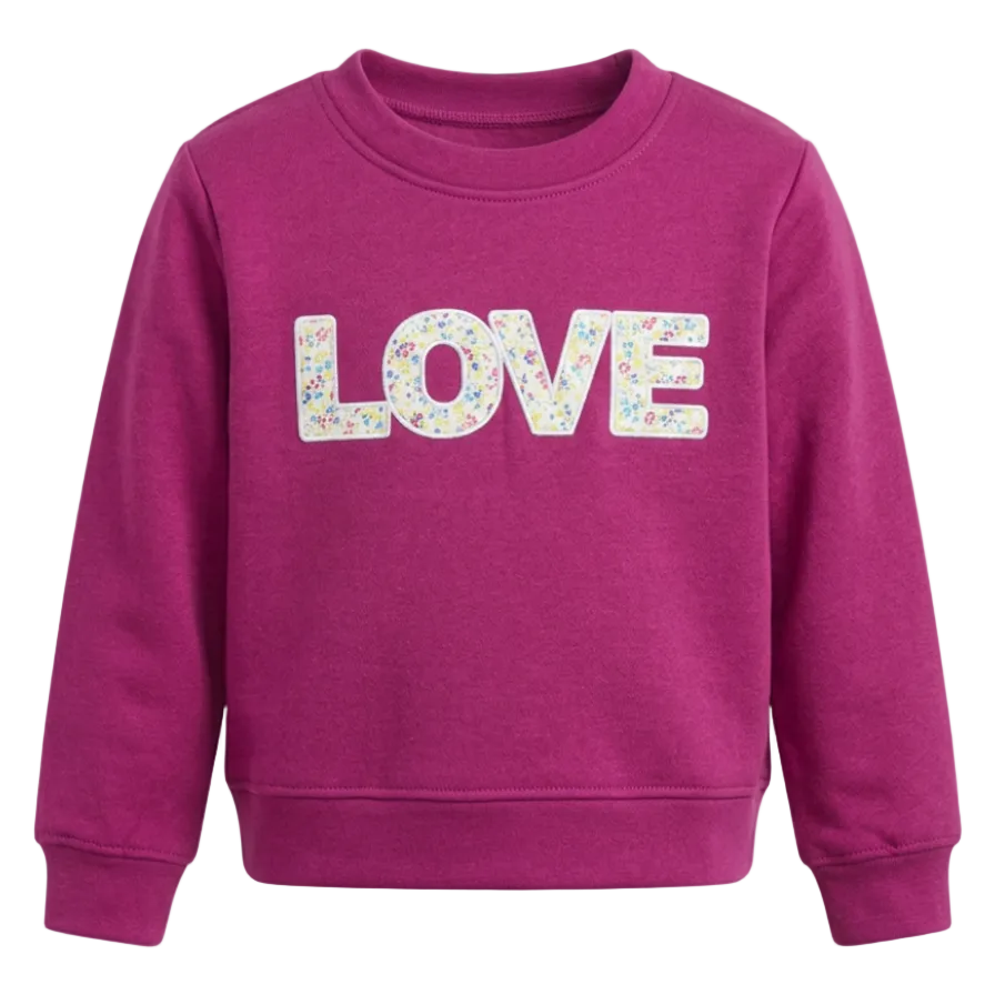 Floral Love Patch Sweatshirt