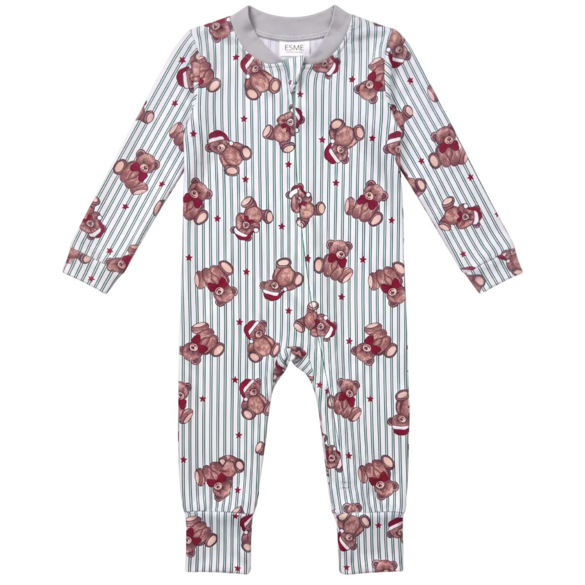 Beary Christmas Flip Footie
