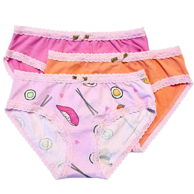 Pink Sushi 3-Panty Pack - Meems