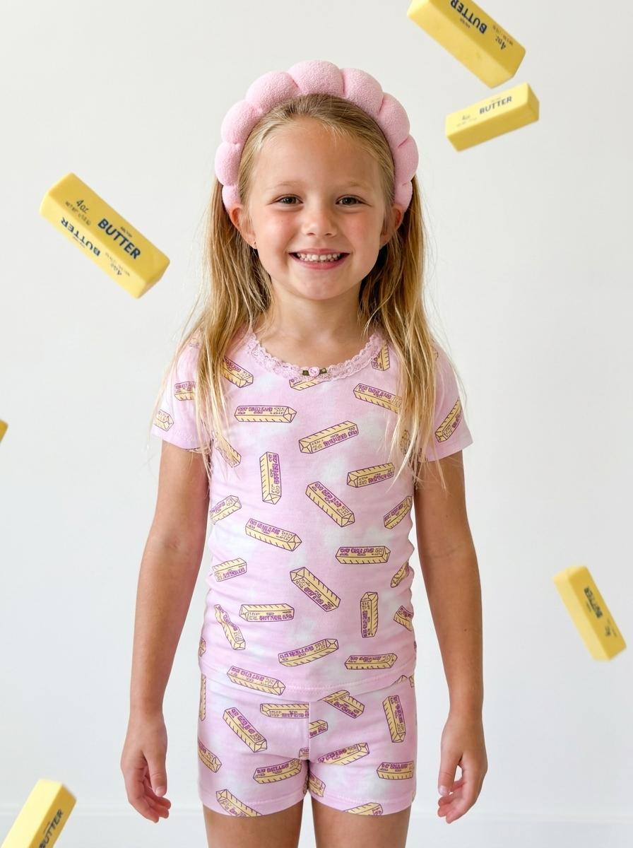 Pink Butter SS PJ Set