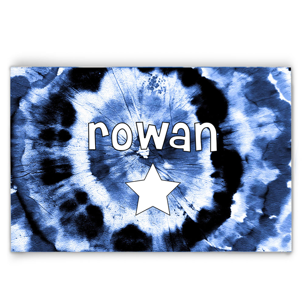 Personalized Navy Tie Dye Dishware