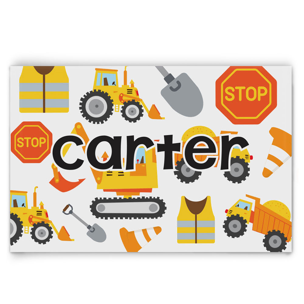 Personalized Construction Dishware