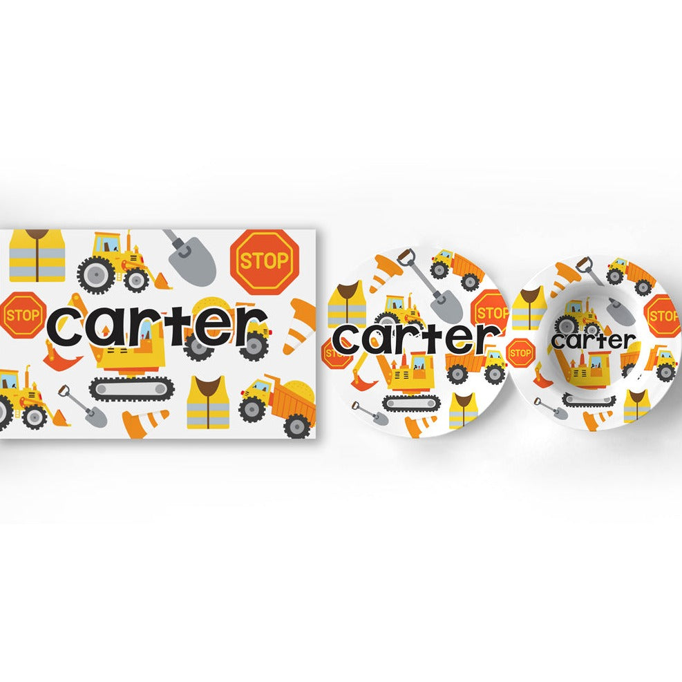 Personalized Construction Dishware