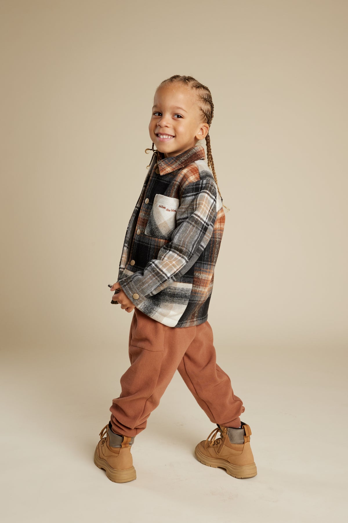 Copper Plaid Shacket