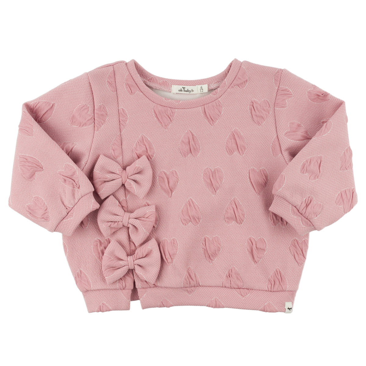 Pucker Hearts Chelsea Bows Sweatshirt