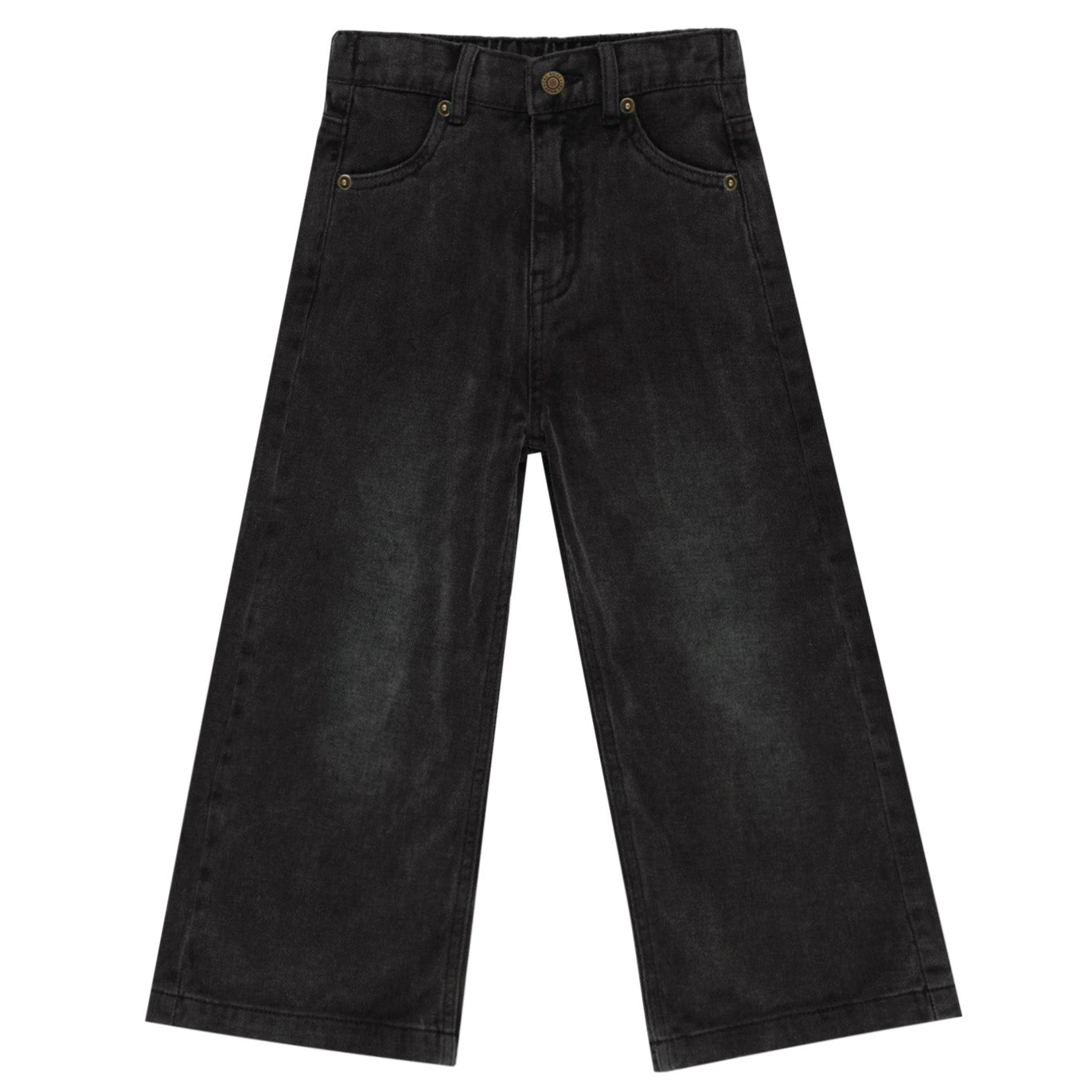 Washed Black Straight Leg Pant
