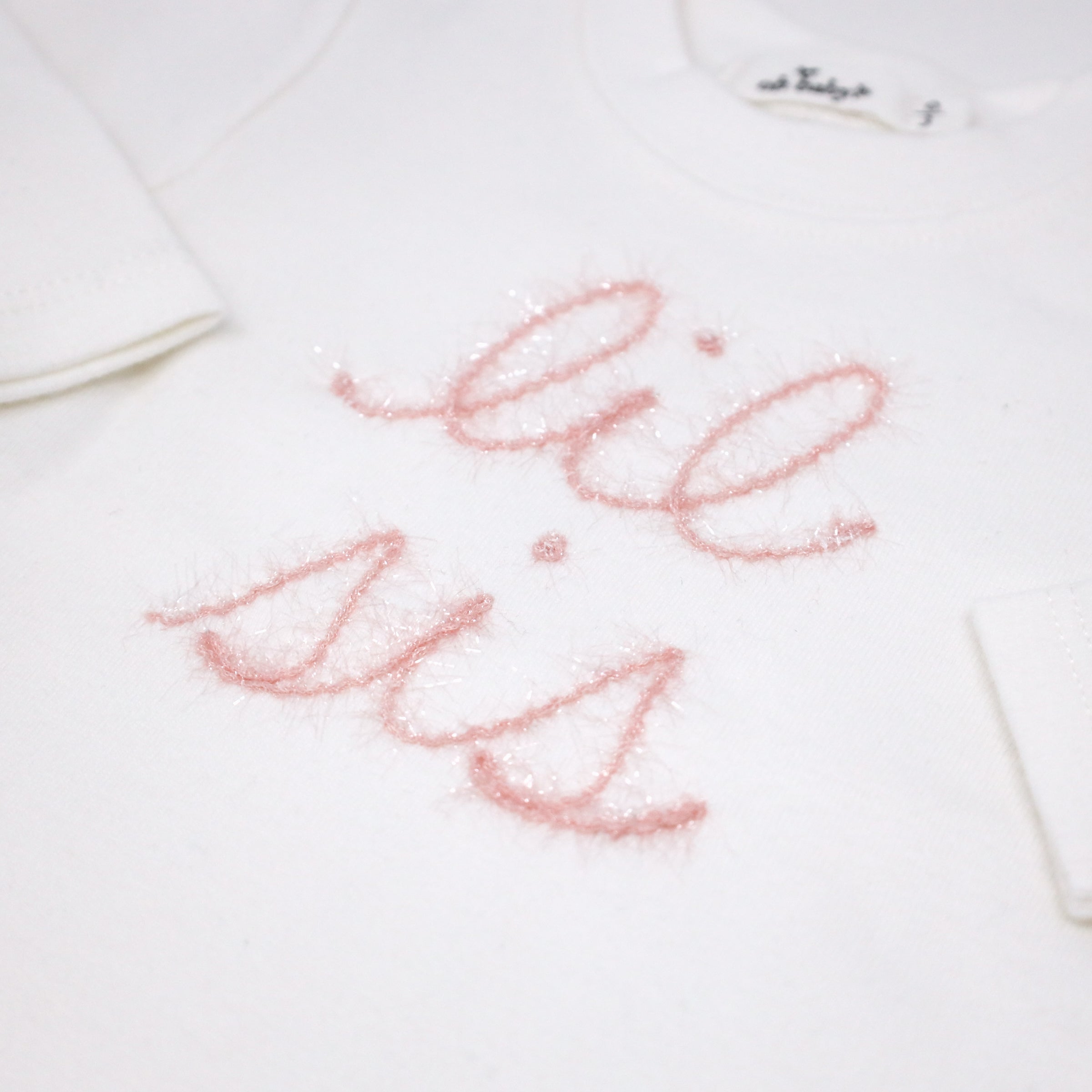 Lil Sis Pink Embroidered 2pc Set