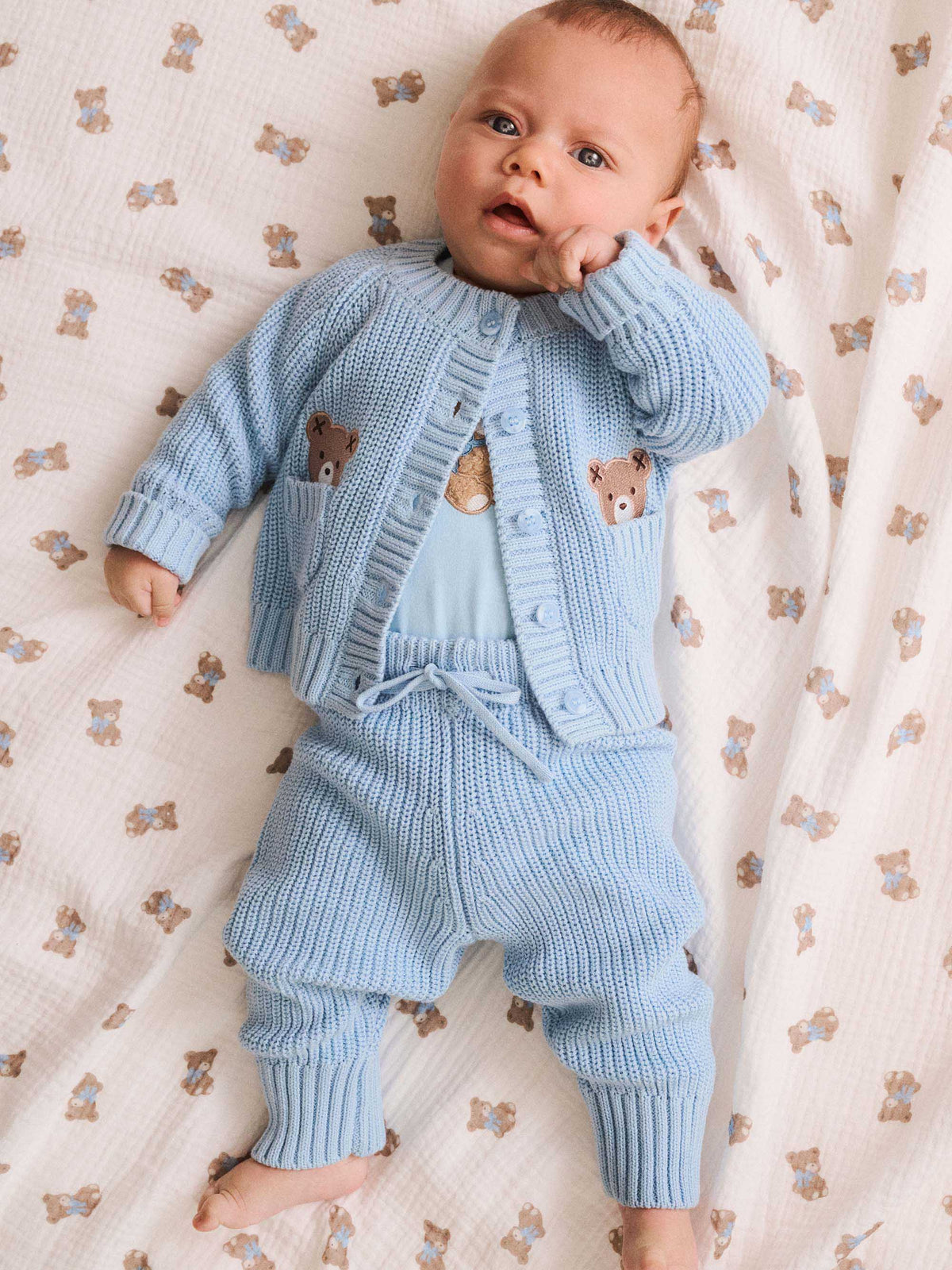 Blue My First Hux 2pc Newborn Set