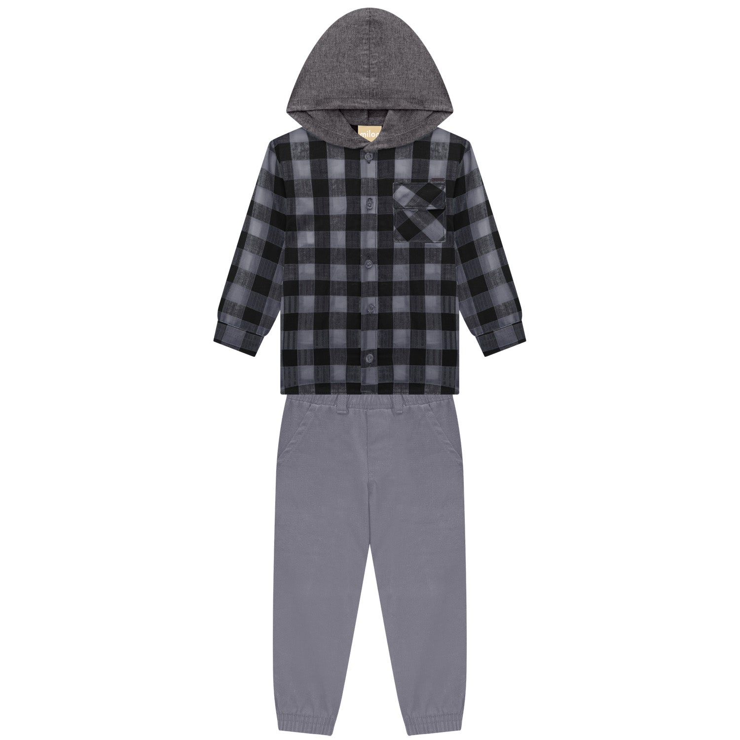 Plaid Shacket 2pc Set