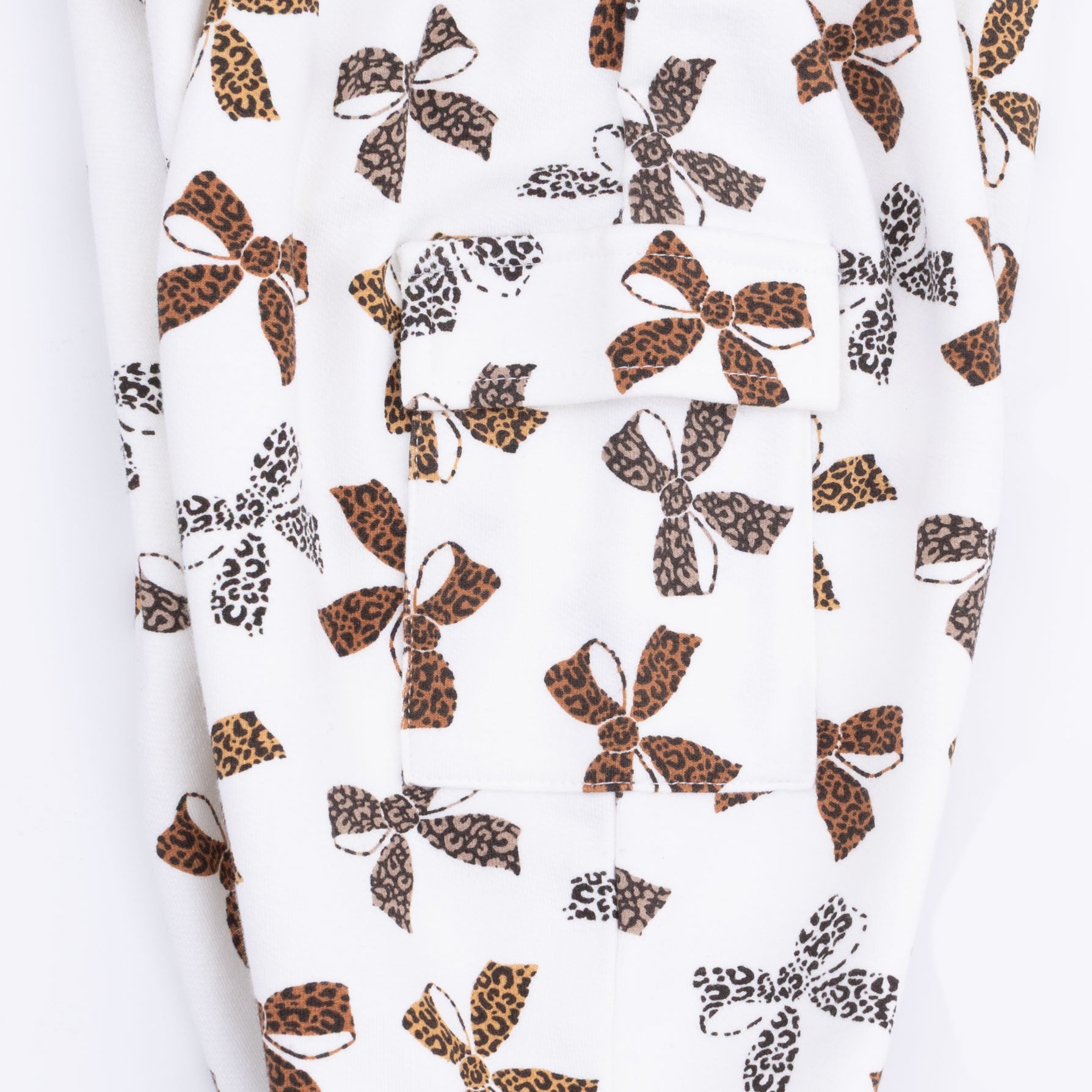Leopard Bow Ruffle Sweatset