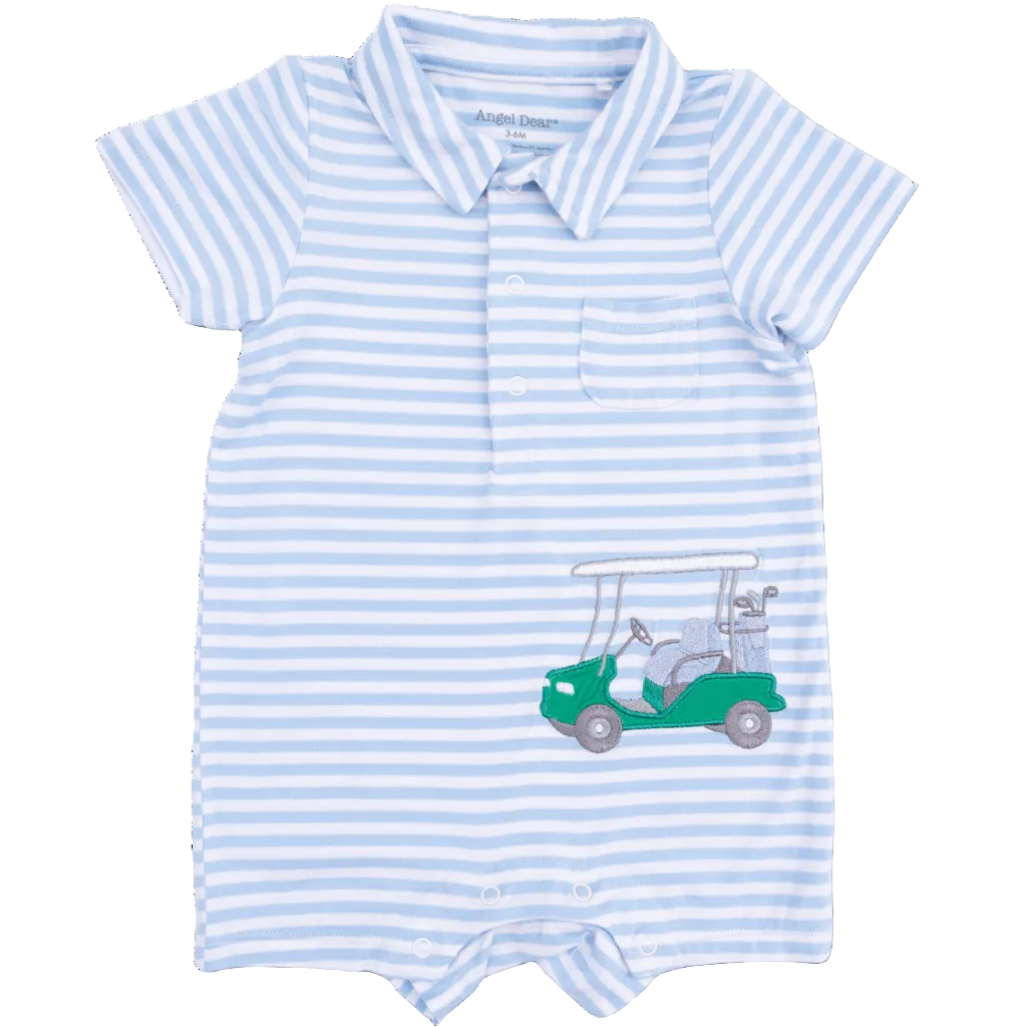 Striped Golf Polo Shortie
