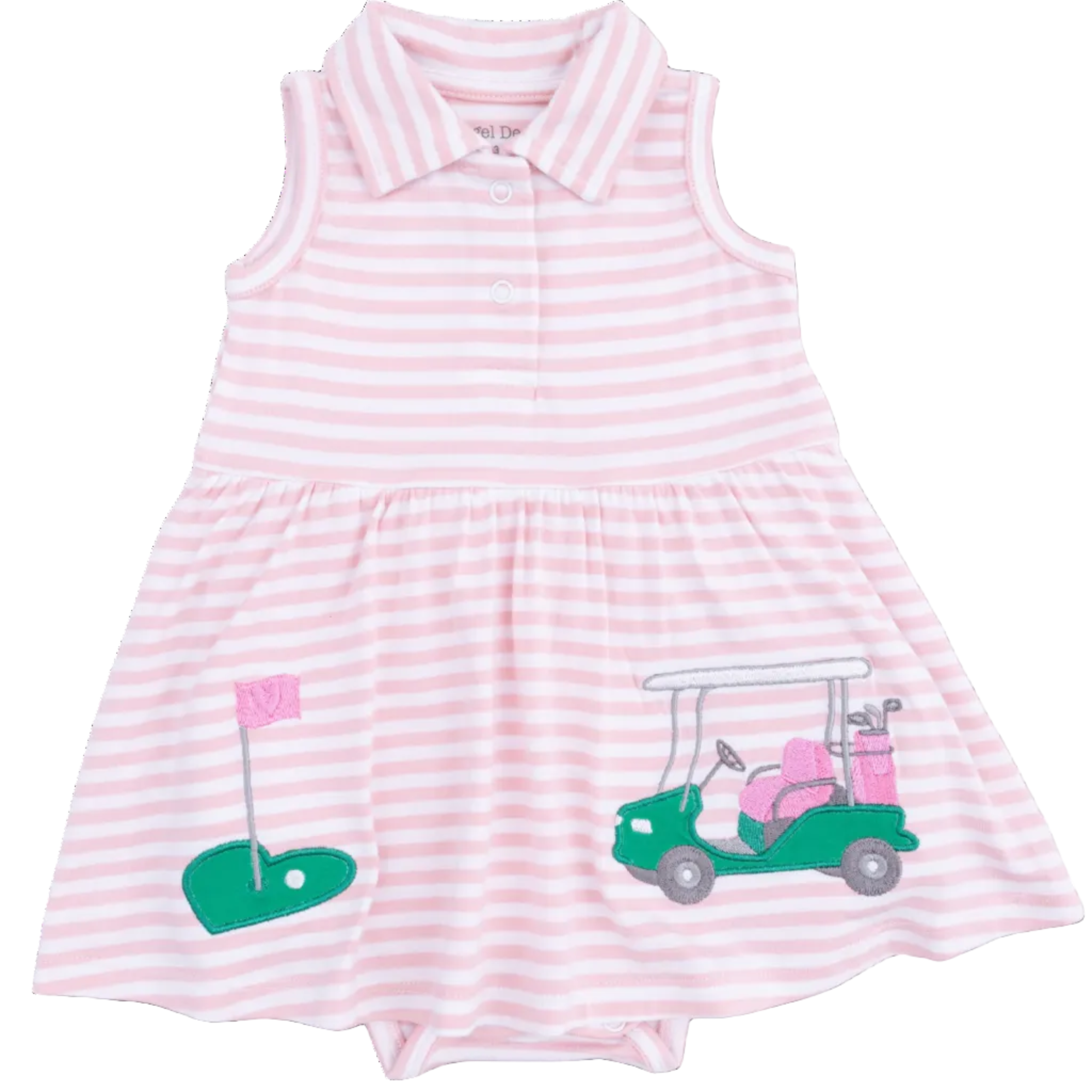 Striped Golf Polo Dress