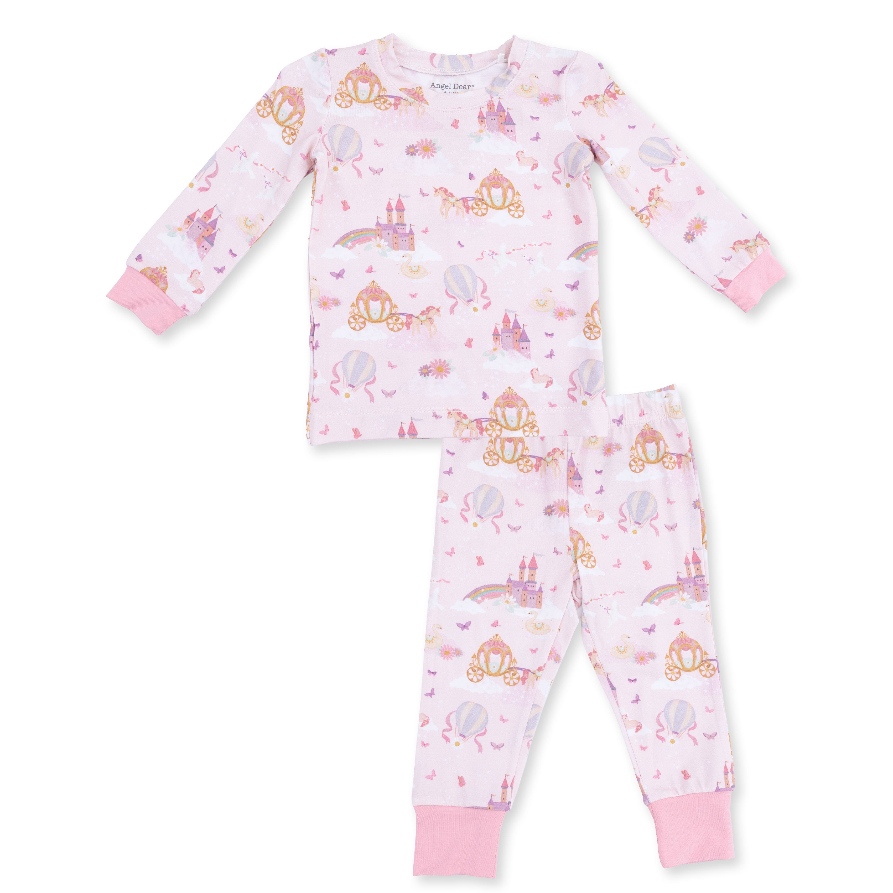 Princess Unicorns and Castle LS Loungewear Set