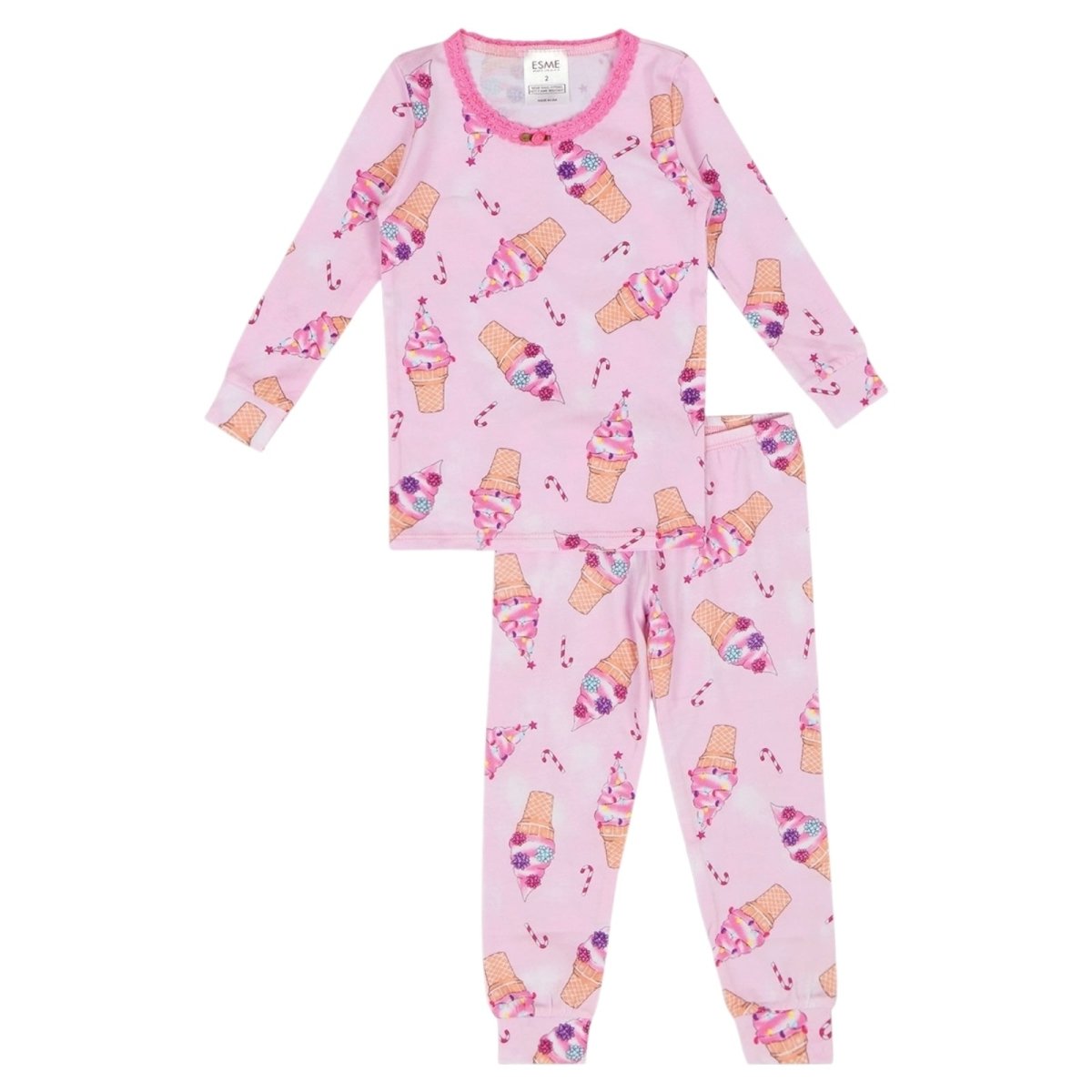 Holiday Swirl LS PJ Set