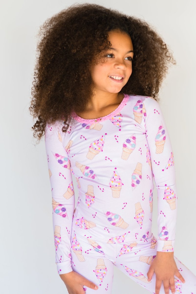 Holiday Swirl LS PJ Set