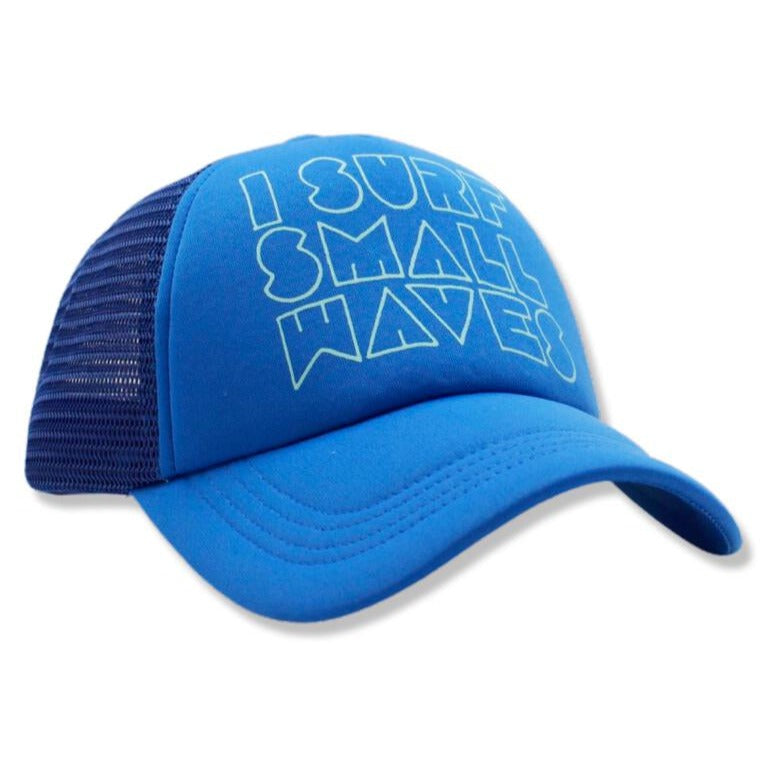 kids blue trucker hat