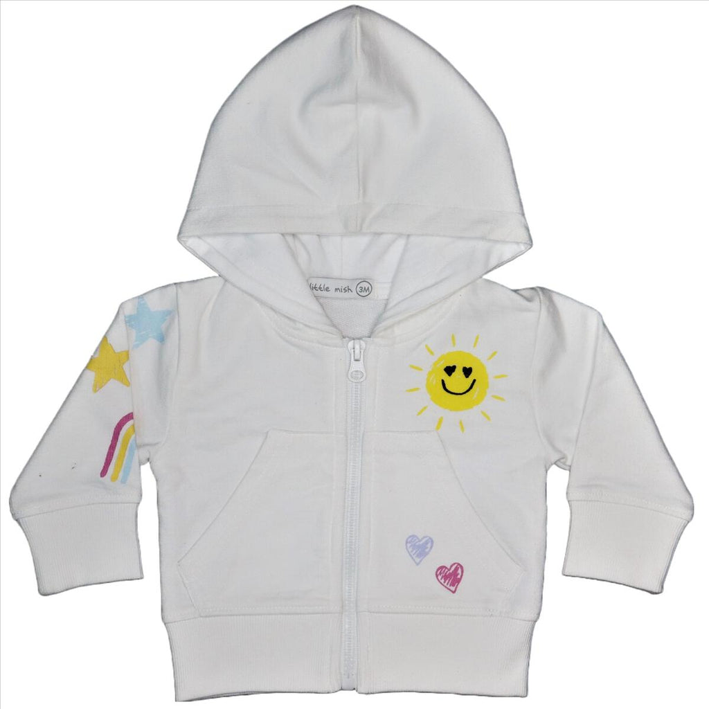 baby flower power hoodie