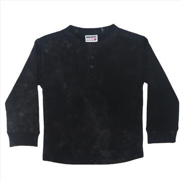 black thermal henley