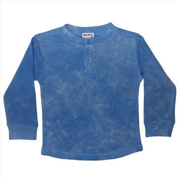 blue thermal henley