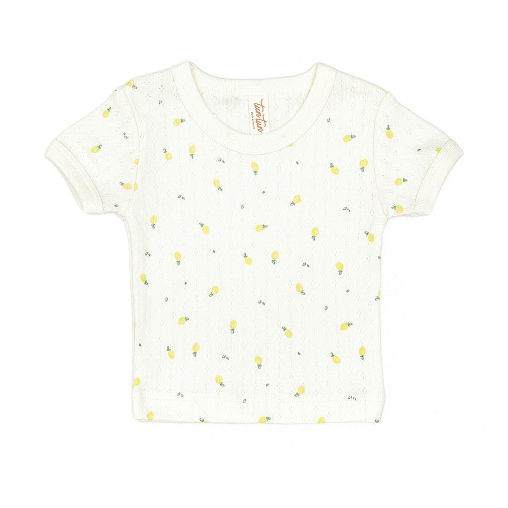 Natural Lemons Pointelle Short Set - Meems