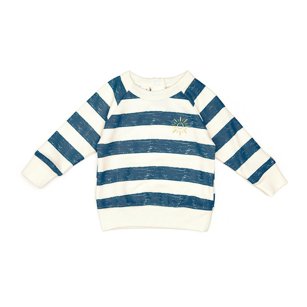 Navy Stripe Pullover Short Set - Meems