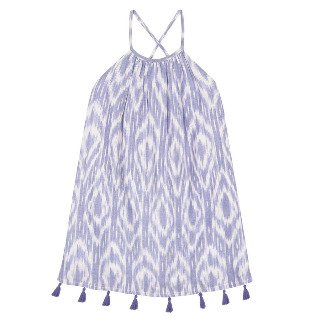 Mer St. Barth_Meems Blue Ikat Mini Chantal Sundress