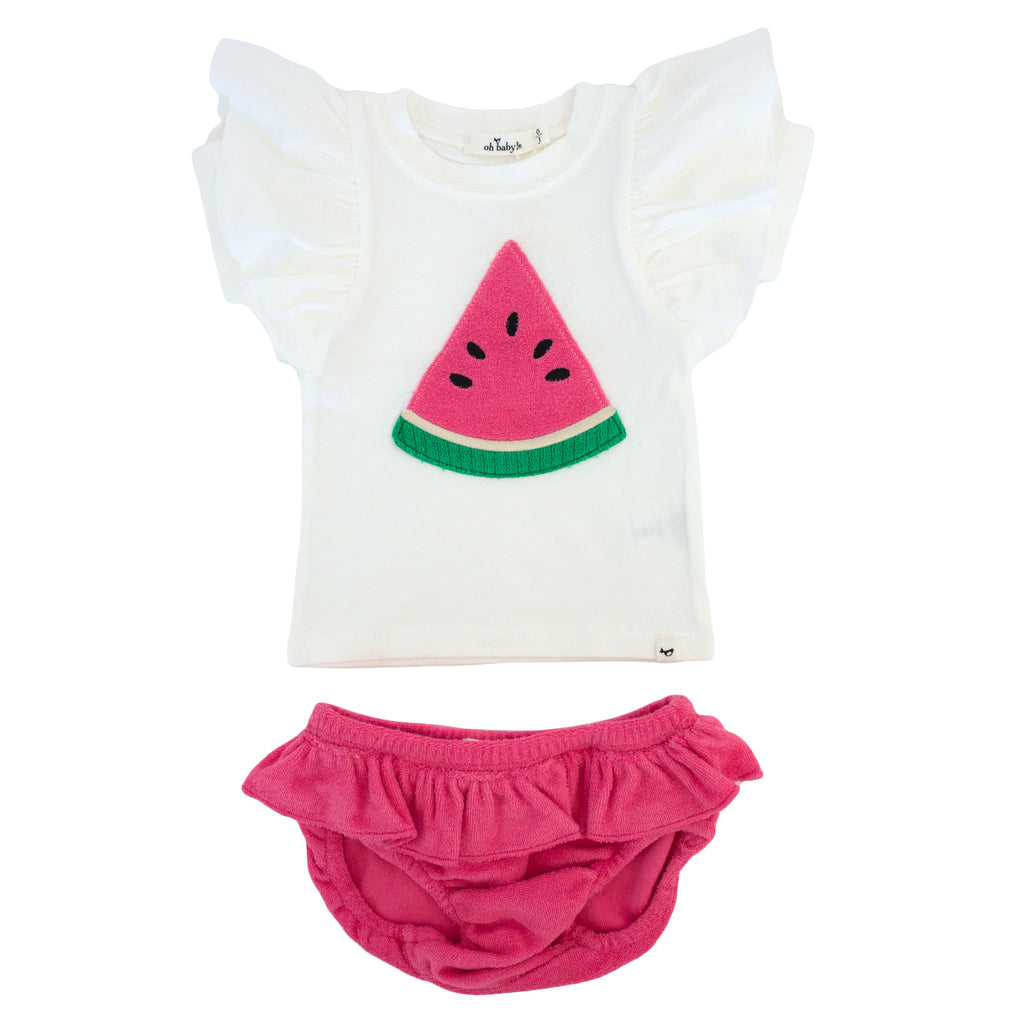 Terry Watermelon Tushie Set - Meems