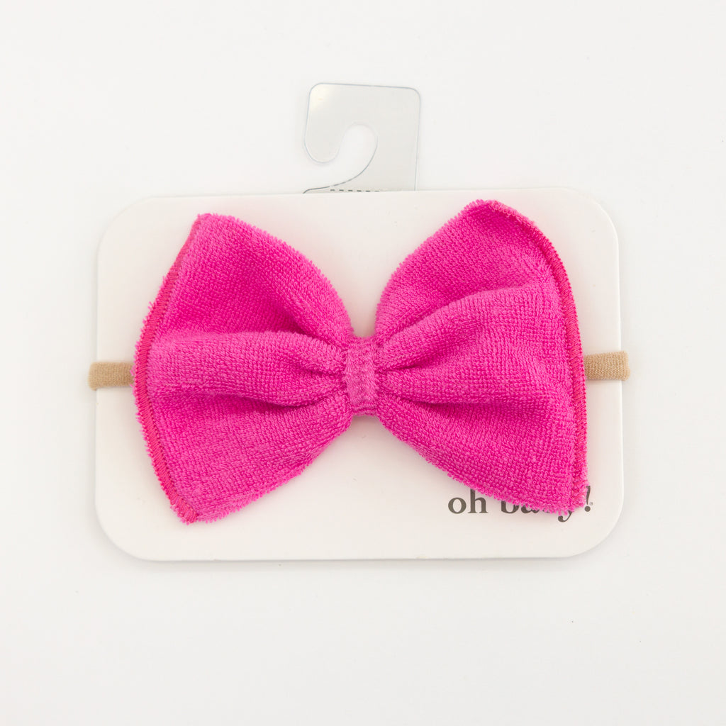 Cotton Candy Terry Bow Headband - Meems