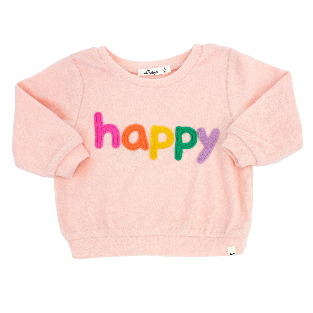 Rainbow Happy Sweatshirt Set - Meems